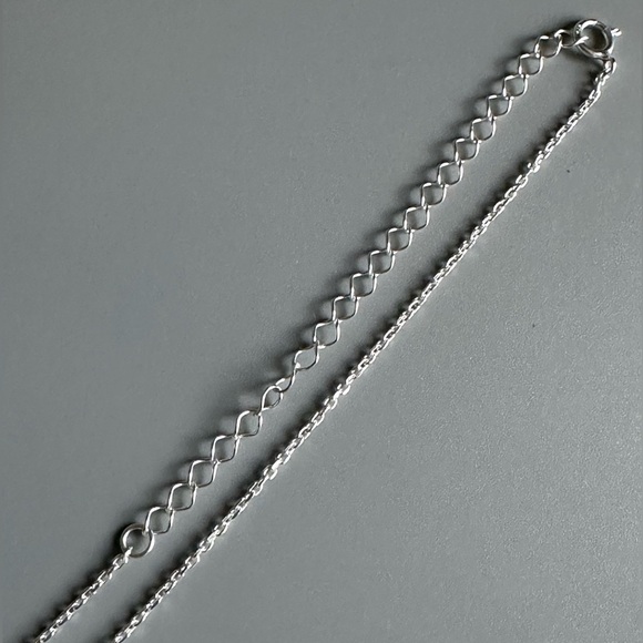 Sterling Silver Simple Choker Chain 15 inches - Picture 5 of 10